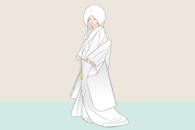 白無垢・綿帽子の衣装